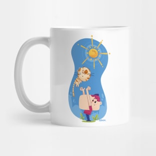 Boy and cat friend Mug